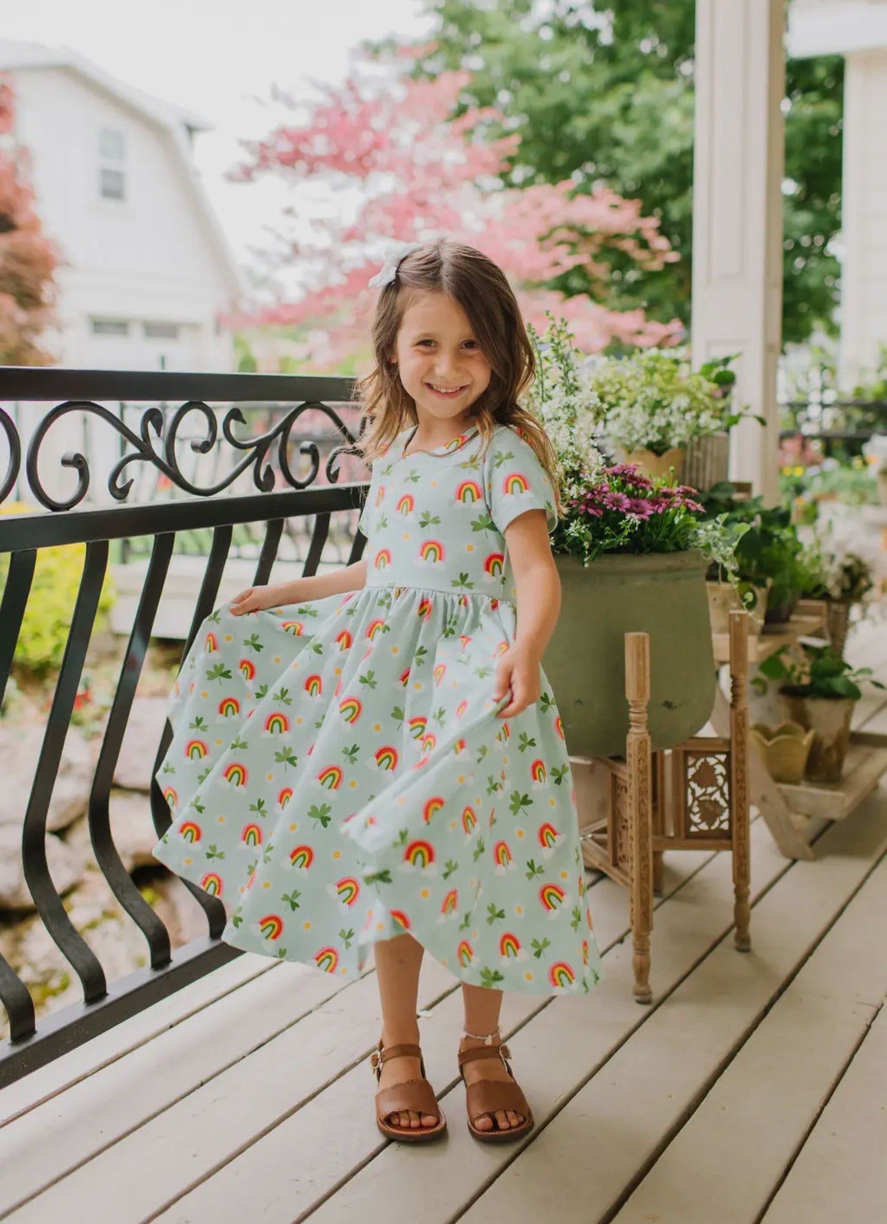 Classic Twirl Dress in Pure Luck