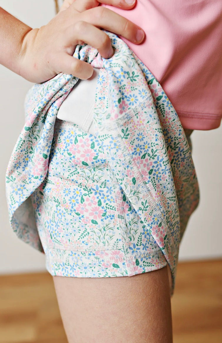 Ditsy Bloom Tennis Skort