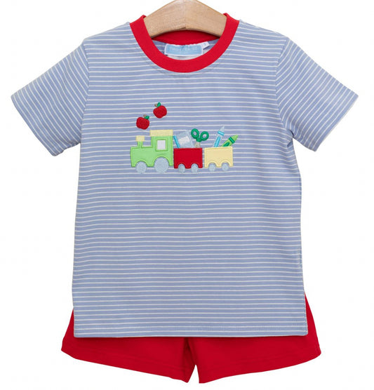 School Supplies Train Short Set