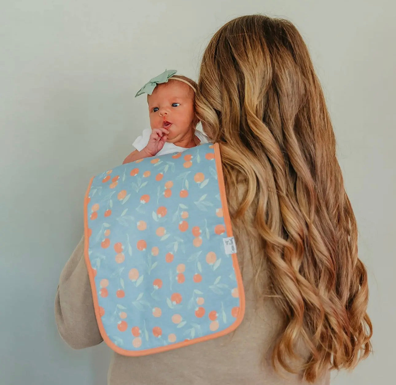 Clementine- 3 Pack Premium Burp Cloths