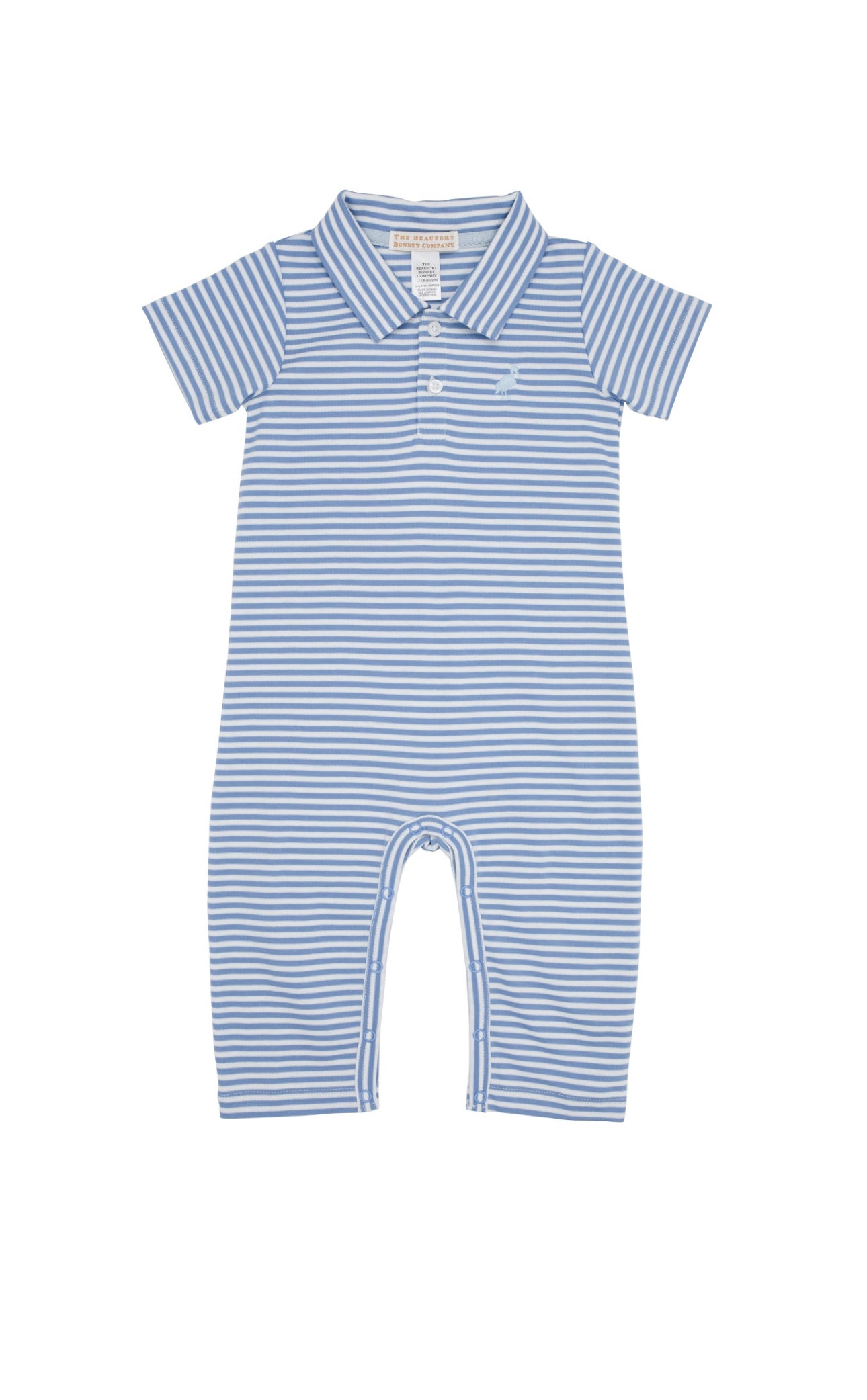 Sir Proper’s Romper with Pants- Barbados Blue Stripe/Buckhead Blue