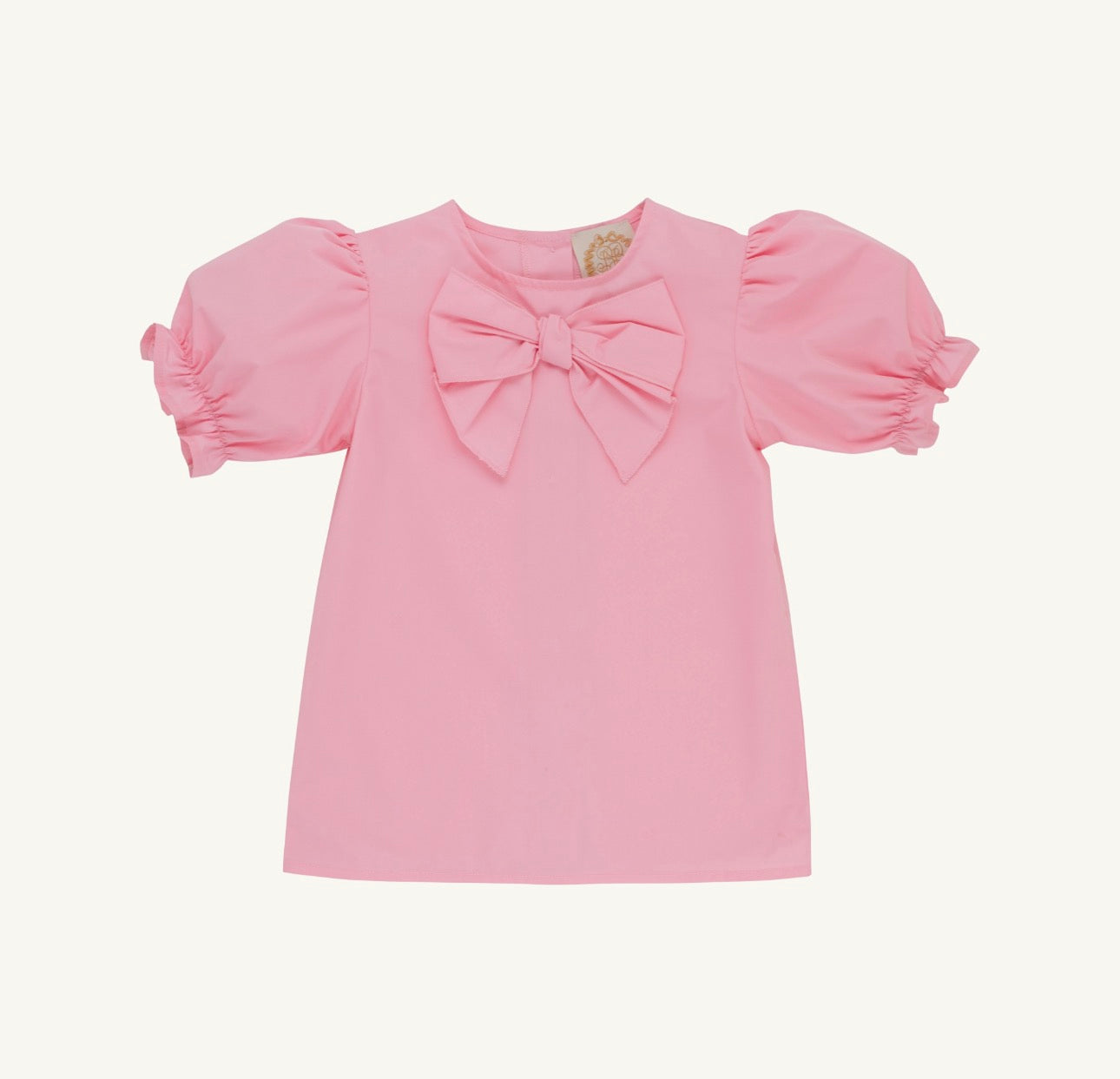 SS Beatrice Bow Blouse-Broadcloth-Sandpearl Pink