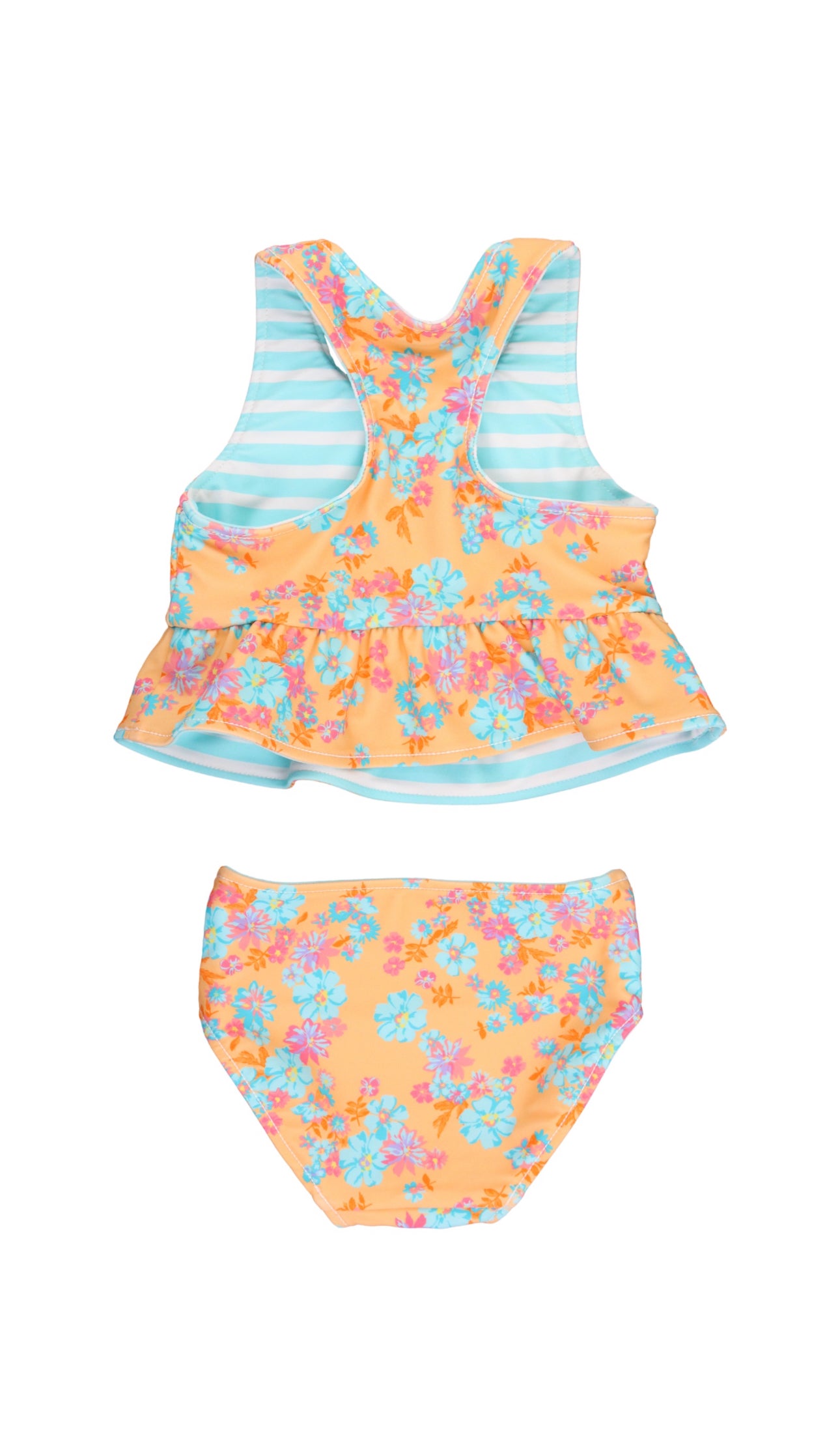 Reversible Peplum Tankini-Vibrant Valley