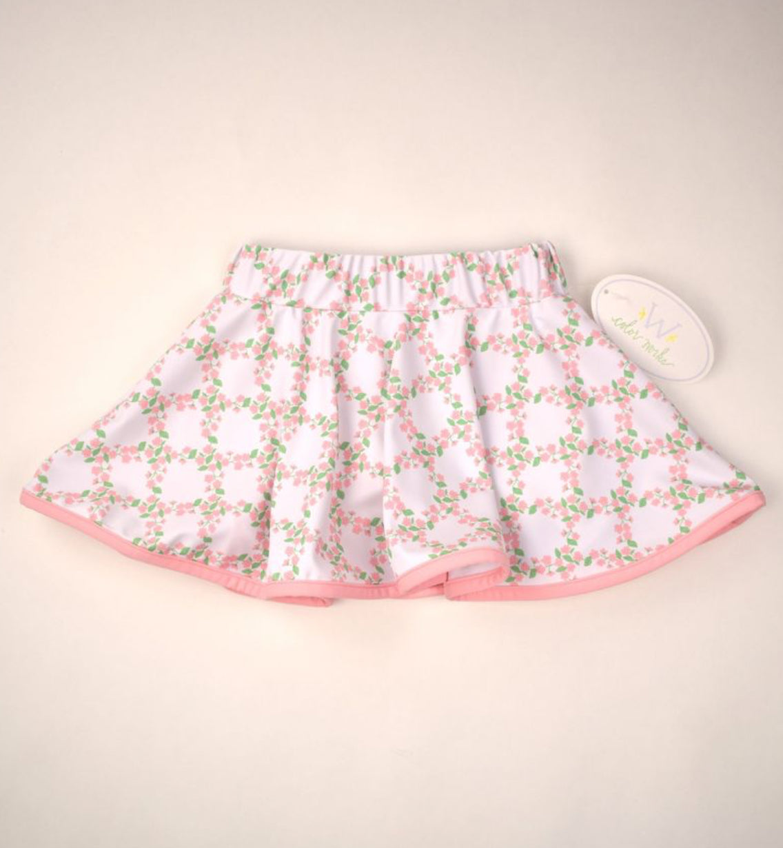 Skort, Floral Trellis