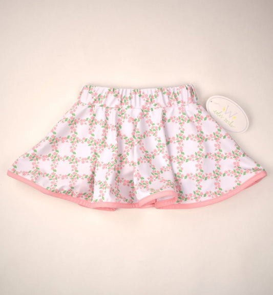 Skort, Floral Trellis