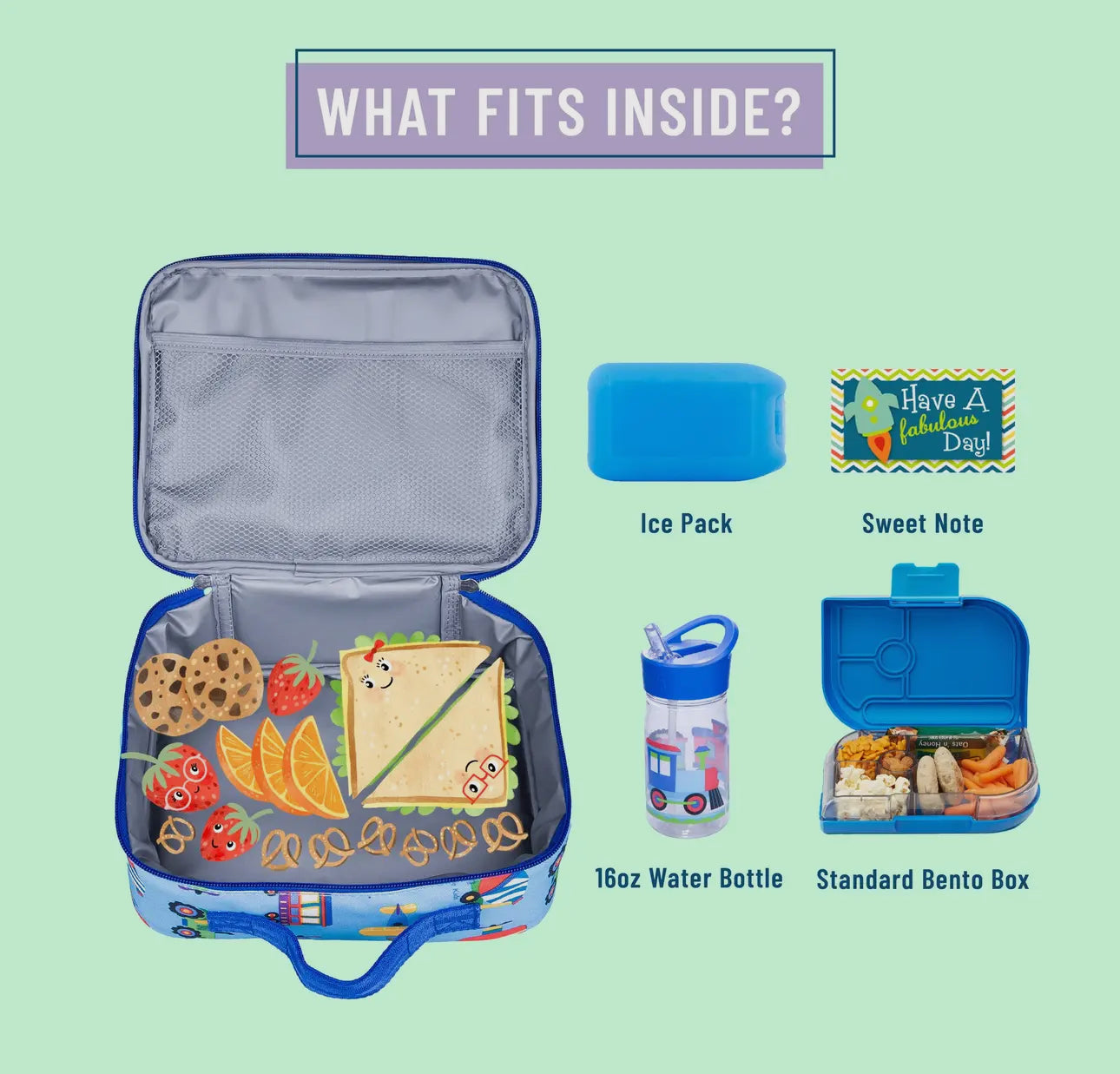 Trains, Planes, and Trucks Lunch Box