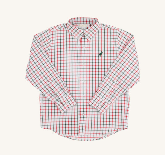 Dean’s List Dress Shirt-Old Town Tattersall/Grier Green