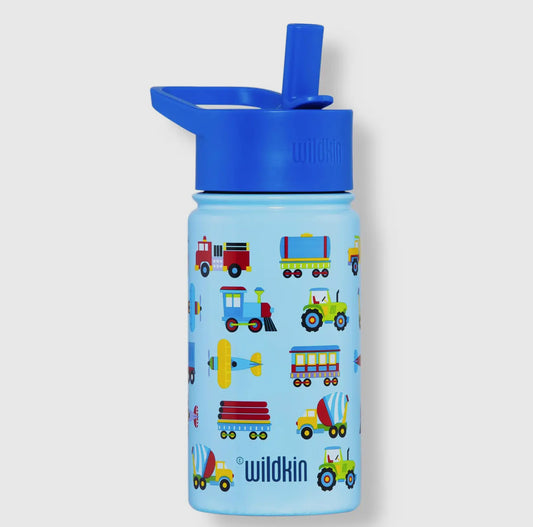 Trains, Planes, and Trucks 14oz Stainless Steel Water Bottle