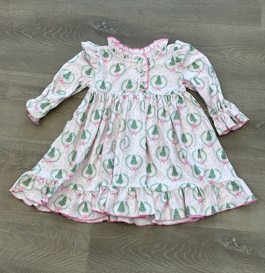 Pink Christmas Tree Night Gown