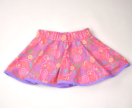 Hot Pink Squiggles Skort