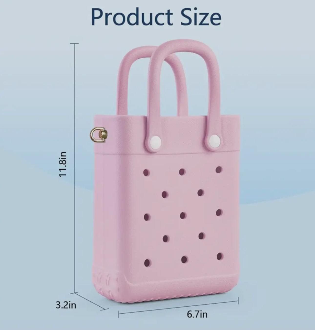 Pink Charm Summer Beach Mini Tote Bag