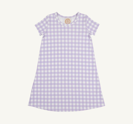 Polly Play Dress-SS-Lauderdale Lavender Gingham