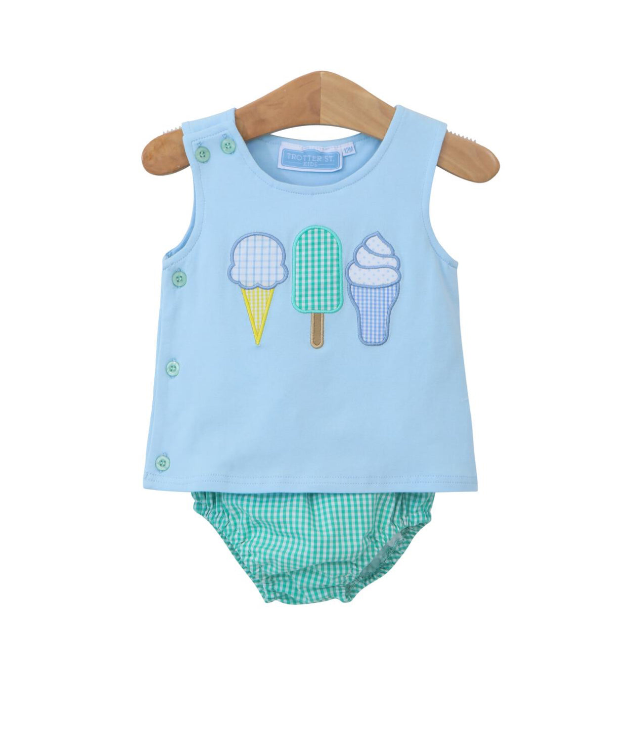 Ice Cream Social Diaper Set