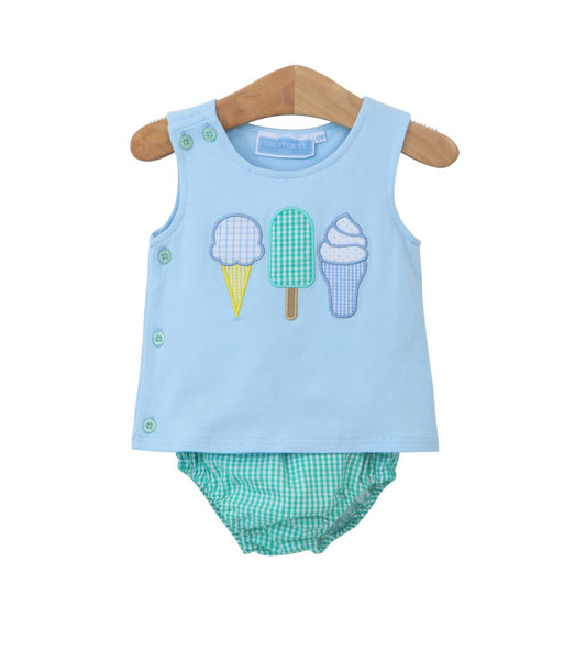 Ice Cream Social Diaper Set