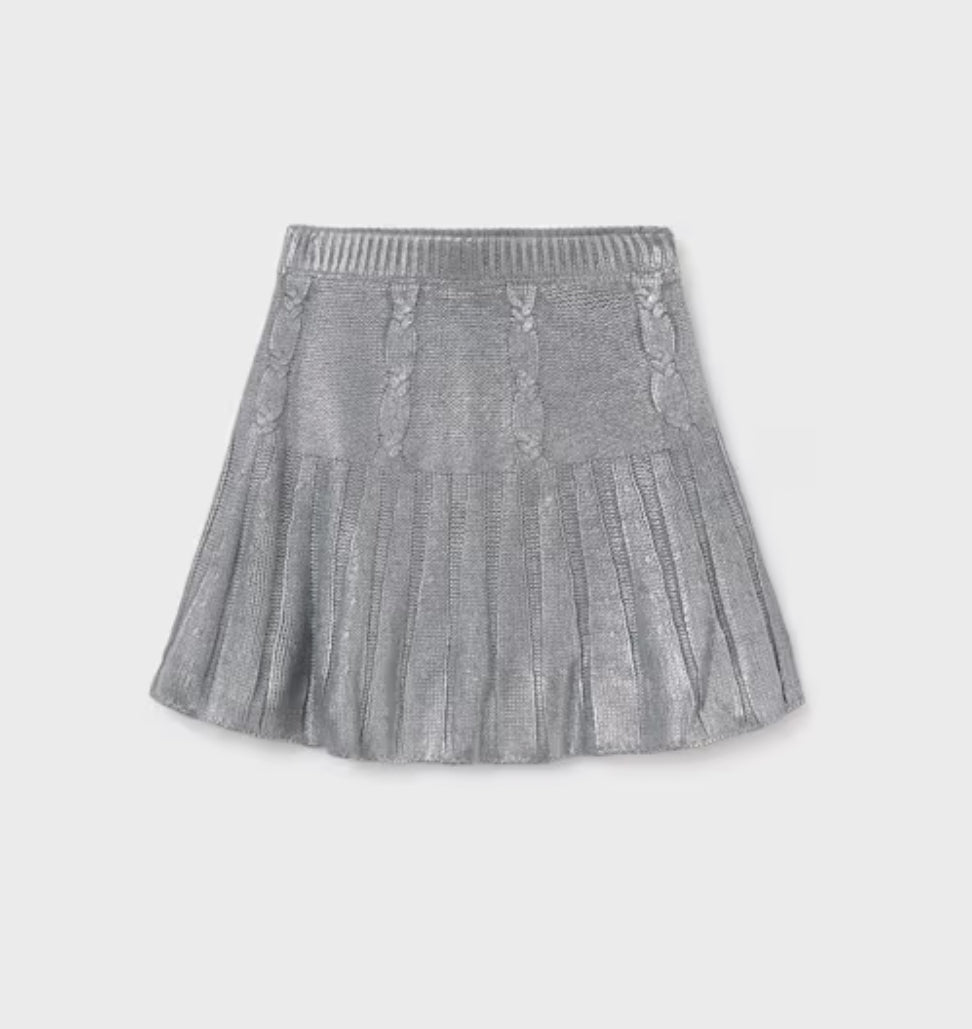 Silver Girl Knit Skirt