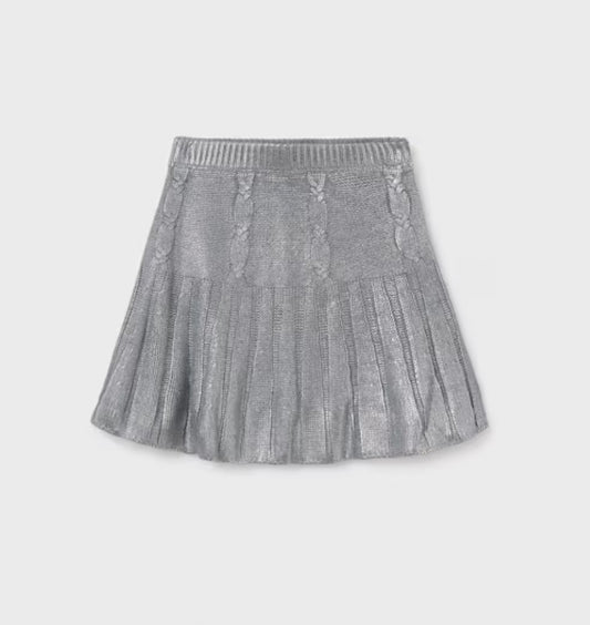 Silver Girl Knit Skirt