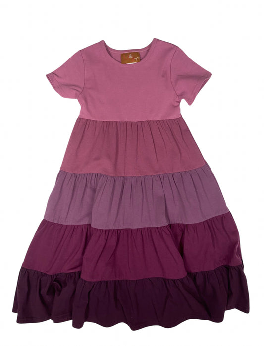Plum Colorblock Maxi Dress