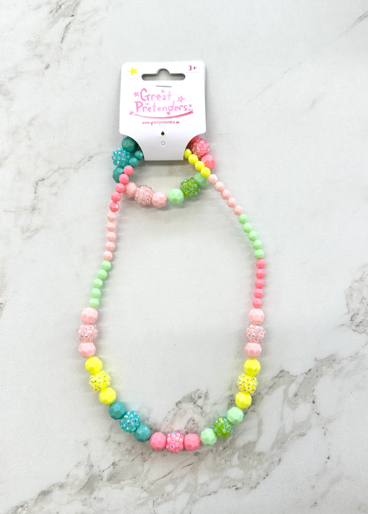 Vividly Vibrant Necklace and Bracelet Set