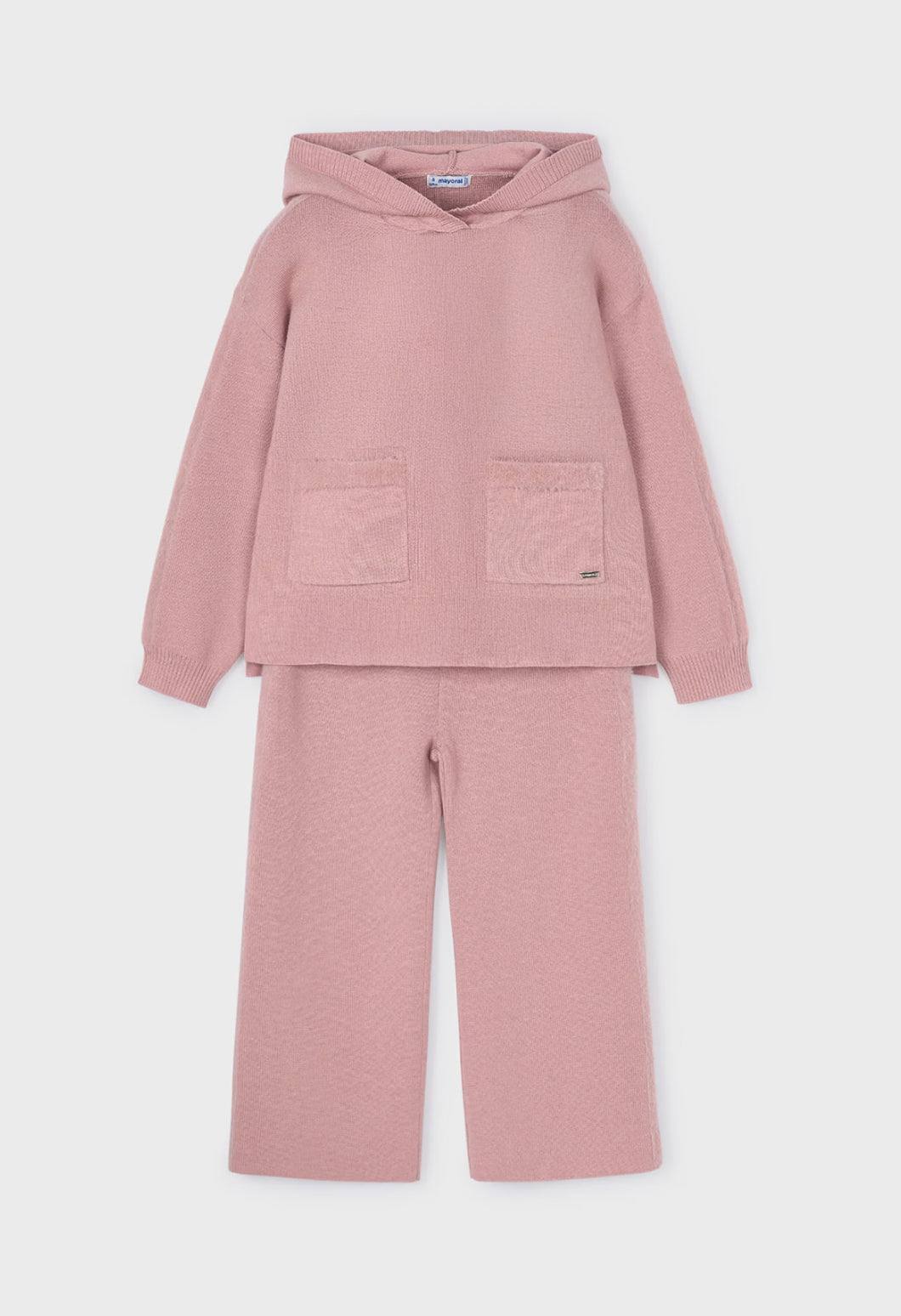 Girl Knit Pants and Hoodie Set- Makeup
