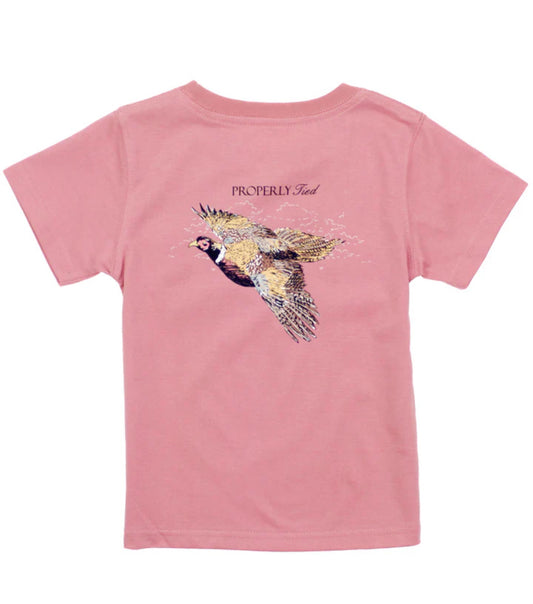 Boys Pheasant Hunt SS Salmon