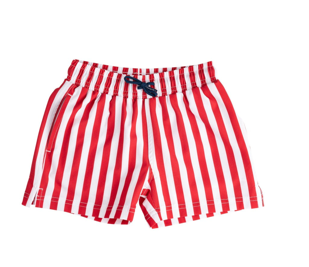 Boys' Boogie Board Swim Trunk- Watermelon Stripe
