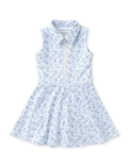 Chintz Blue Floral Tennis Dress