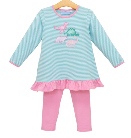 Dino Ruffle Pant Set