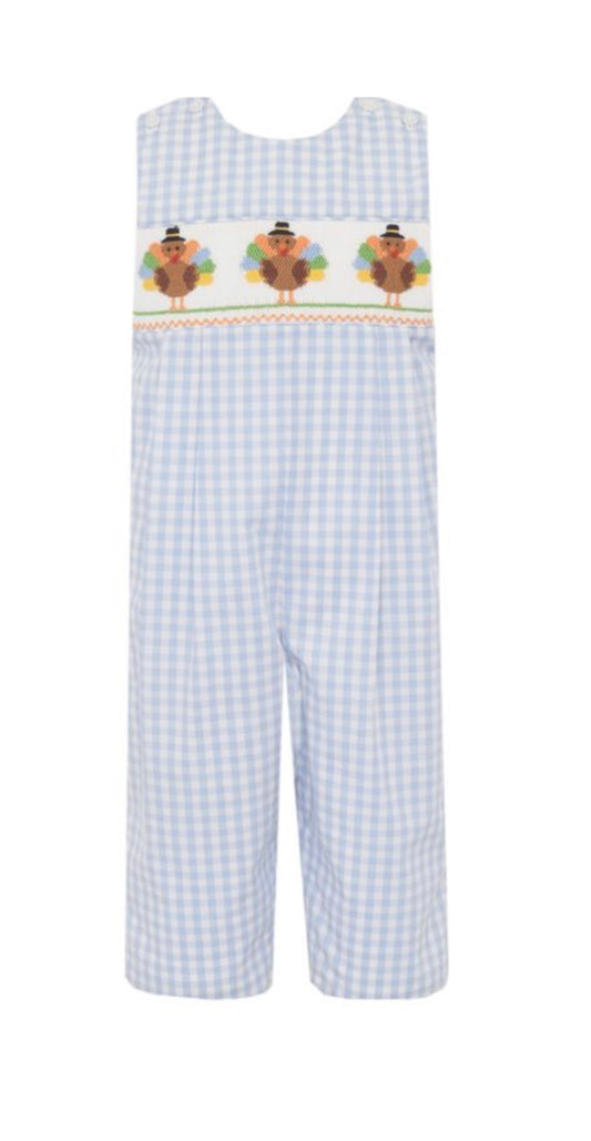 TURKEY BOY´S - Blue check boy's long jon jon