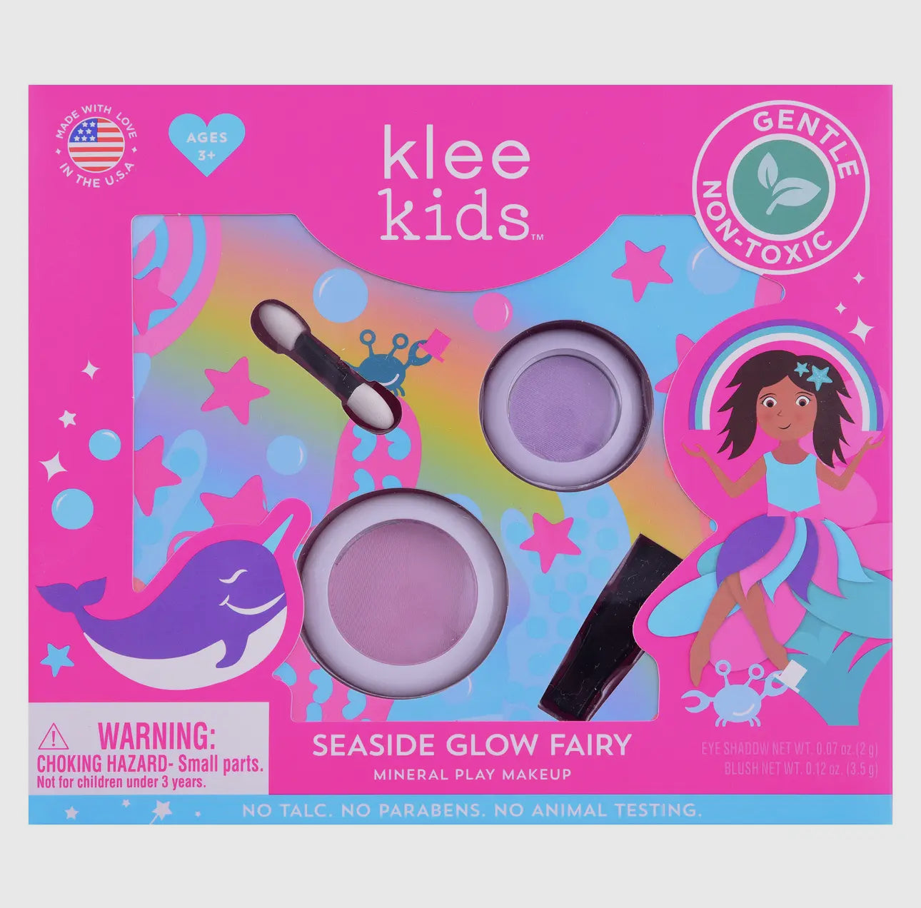 Twinkle Magic Fairy- Klee Kids Play Makeup 2pc Kit- Seaside Glow Fairy