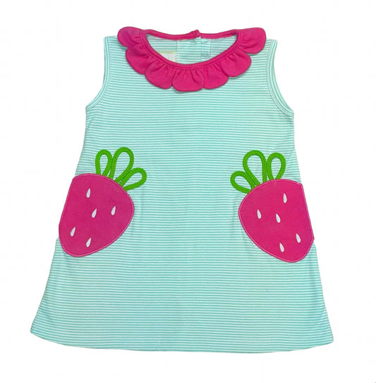 STRAWBERRY REAGAN
DRESS, MINT BITTY
STRIPE KNIT