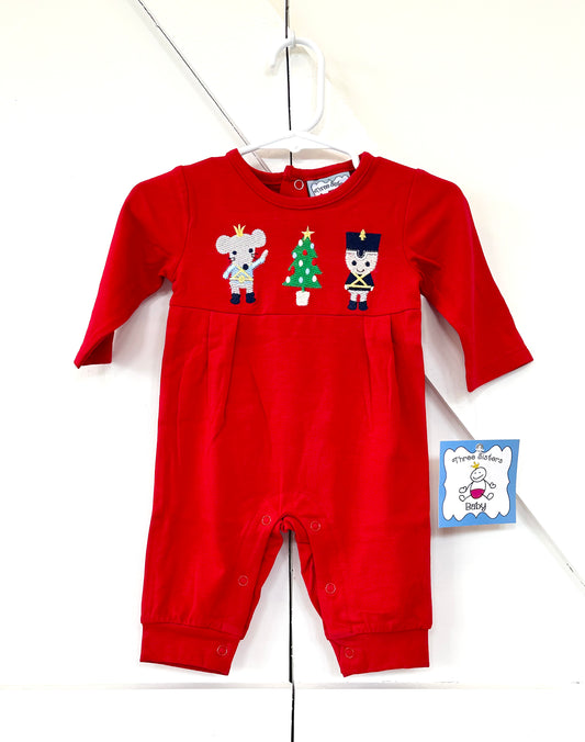 Nutcracker Appliqué Boys Romper