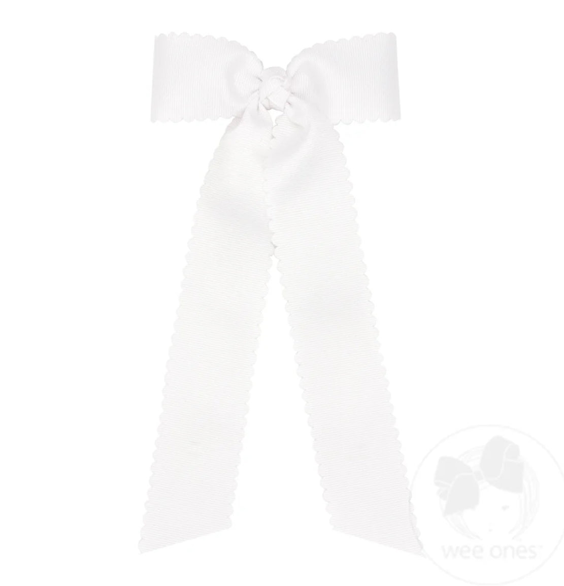 Medium Scalloped Edge/Knot Wrap/Streamer Tails*multiple colors*