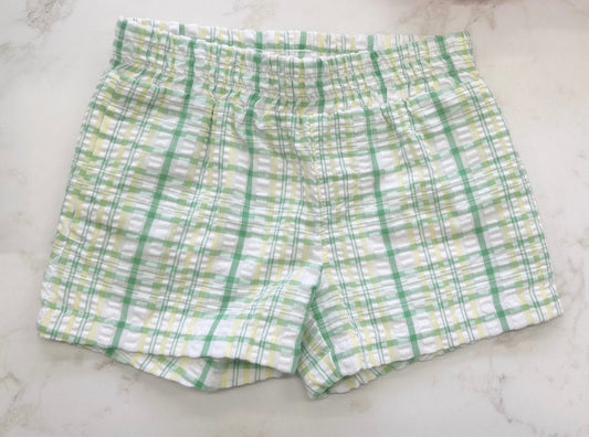 Sheffield Shorts, Seersucker-Gibson Island Green and Lake Worth Yellow Seersucker/Gibson Island Green