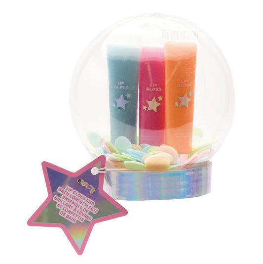 Winter Wonderland Lip Gloss and Bath Confetti Set