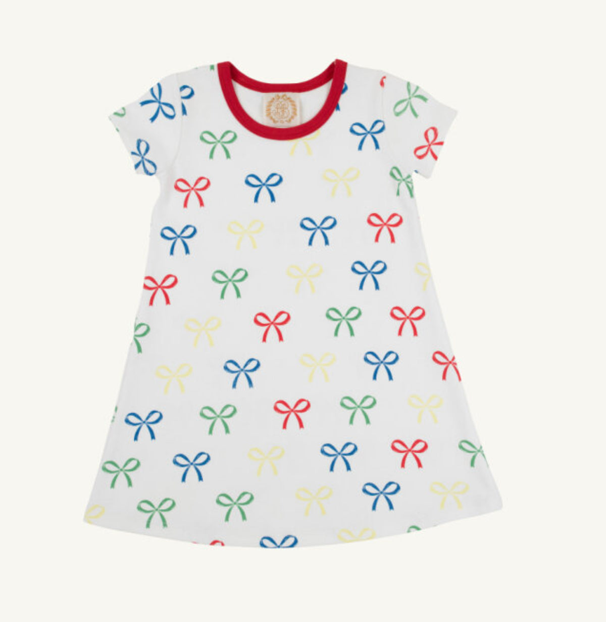 Polly Play Dress-Ribbon Reminder with Richmond Red