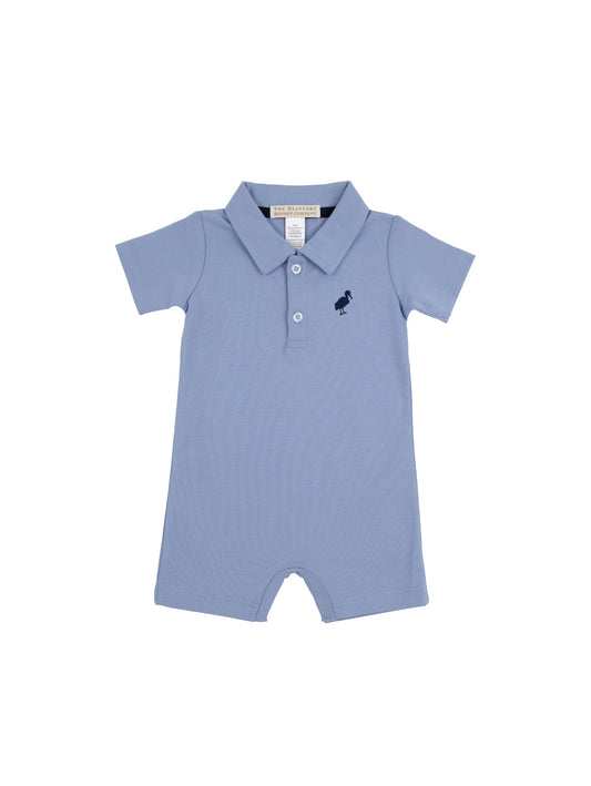 Sir Propers Romper-Pima-Park City Periwinkle, Nantucket Navy