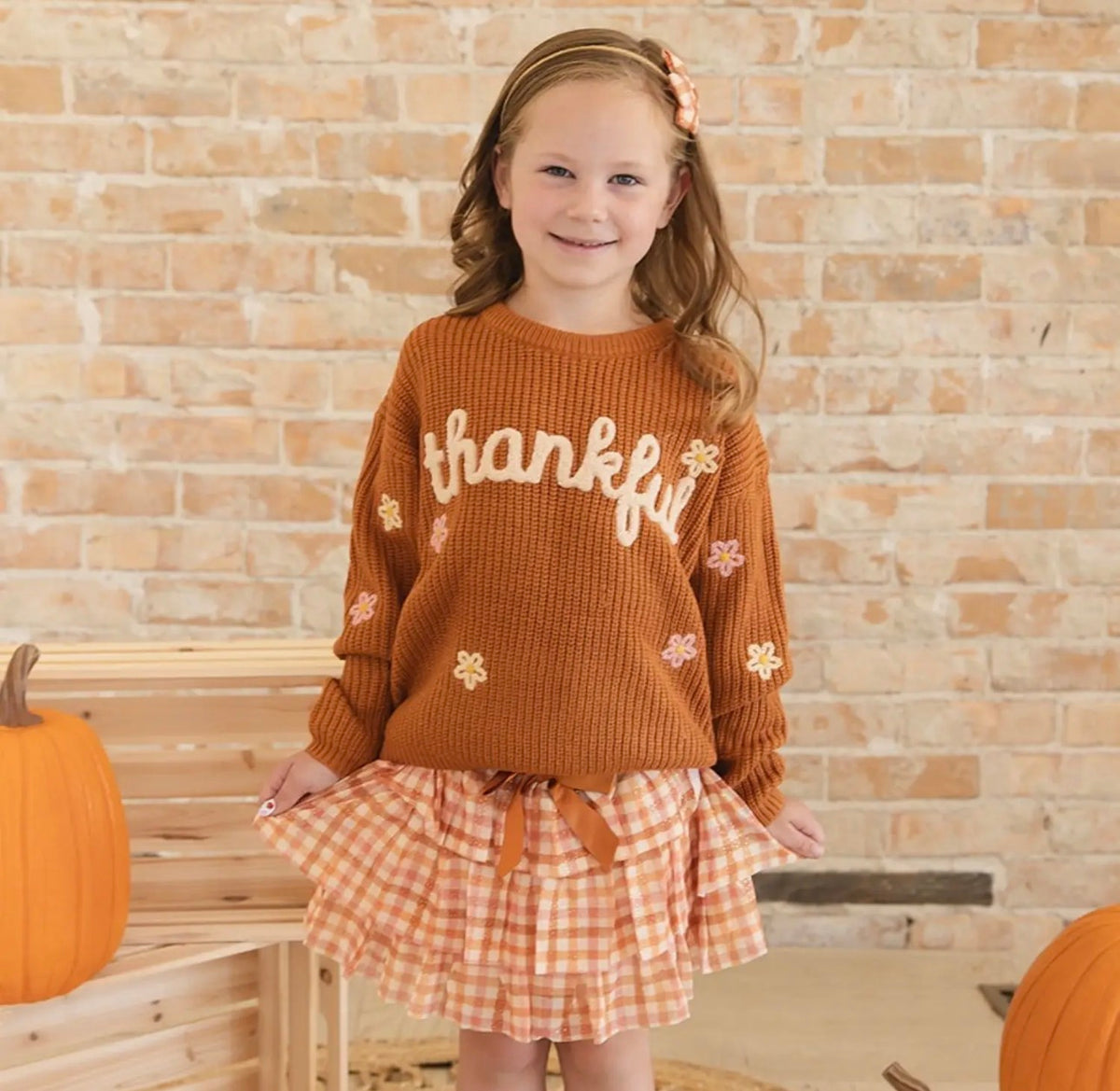 Thankful Thanksgiving Knit Sweater (Mommy and Me)