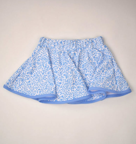 Skort, Blue Floral