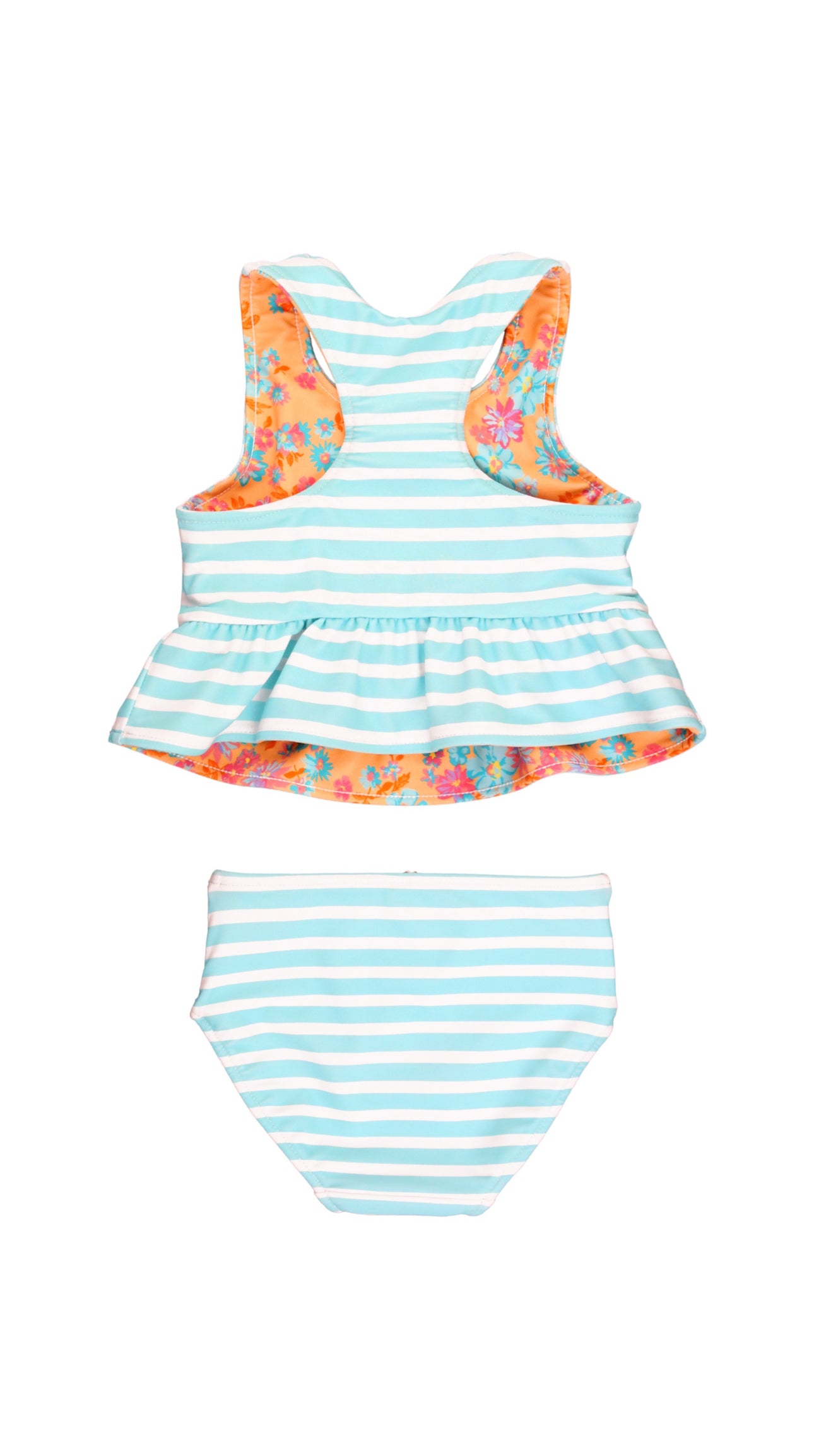 Reversible Peplum Tankini-Vibrant Valley