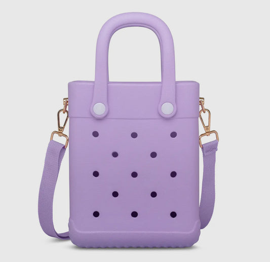 Purple Charm Summer Beach Mini Tote Bag