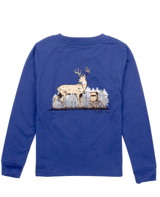 Boys Deer Season LS River Blue
