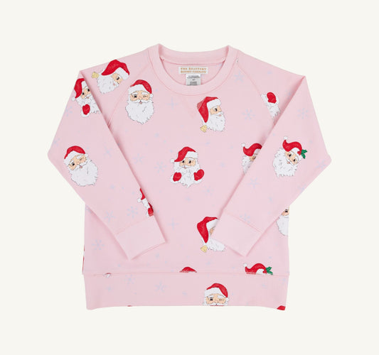 Cassidy Comfy Crewneck-Dear Santa (Palm Beach Pink)/Palm Beach Pink