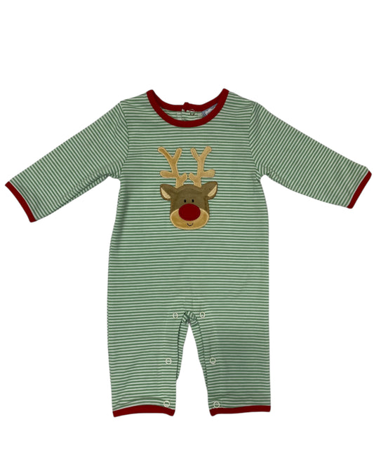 Reindeer Appliqué Boys Romper