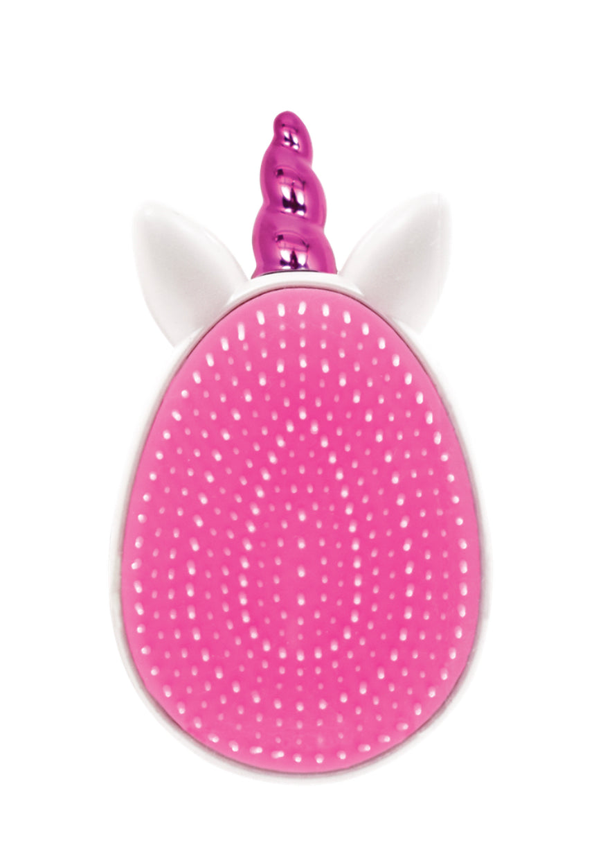 White Unicorn Hairbrush