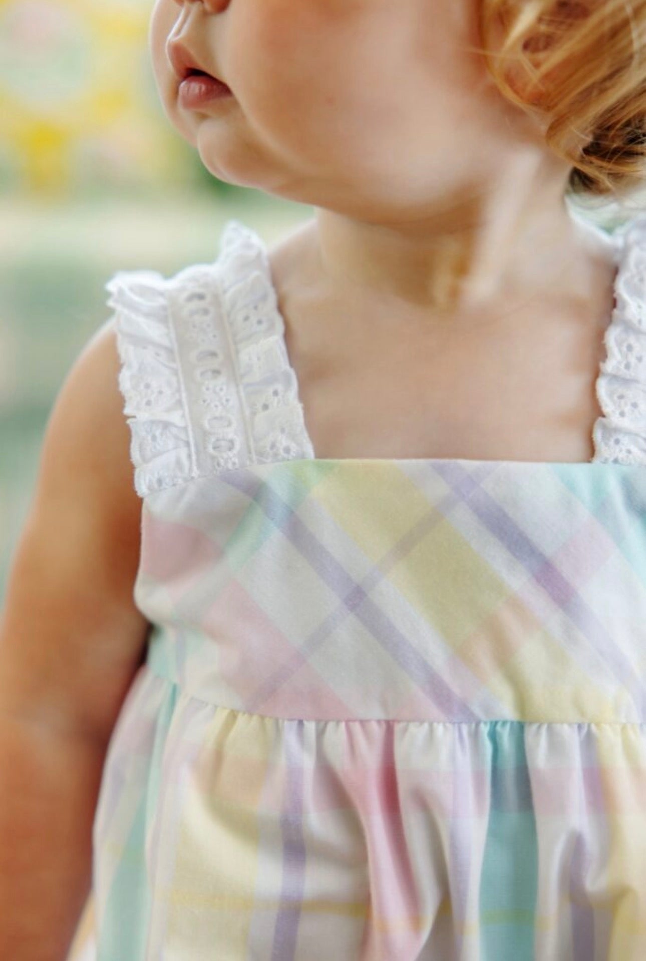 Babs Bubble- Woven Yarn- Brunch Plate Plaid/Worth Ave White