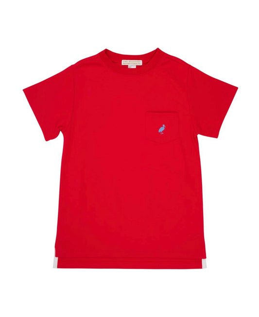 Carter Crewneck-Pocket-Richmond Red/Park City Periwinkle