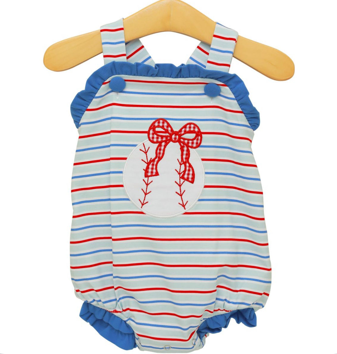 Play Ball Ruffle Sunsuit