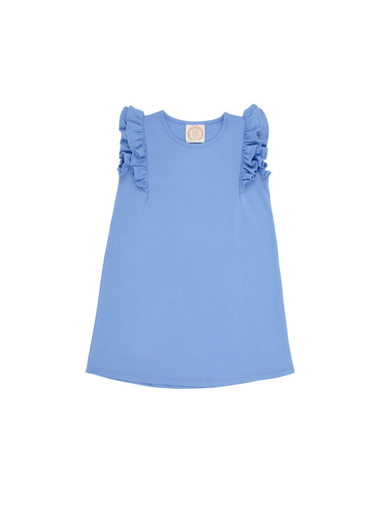 Ruehling Ruffle Dress, Barbados Blue