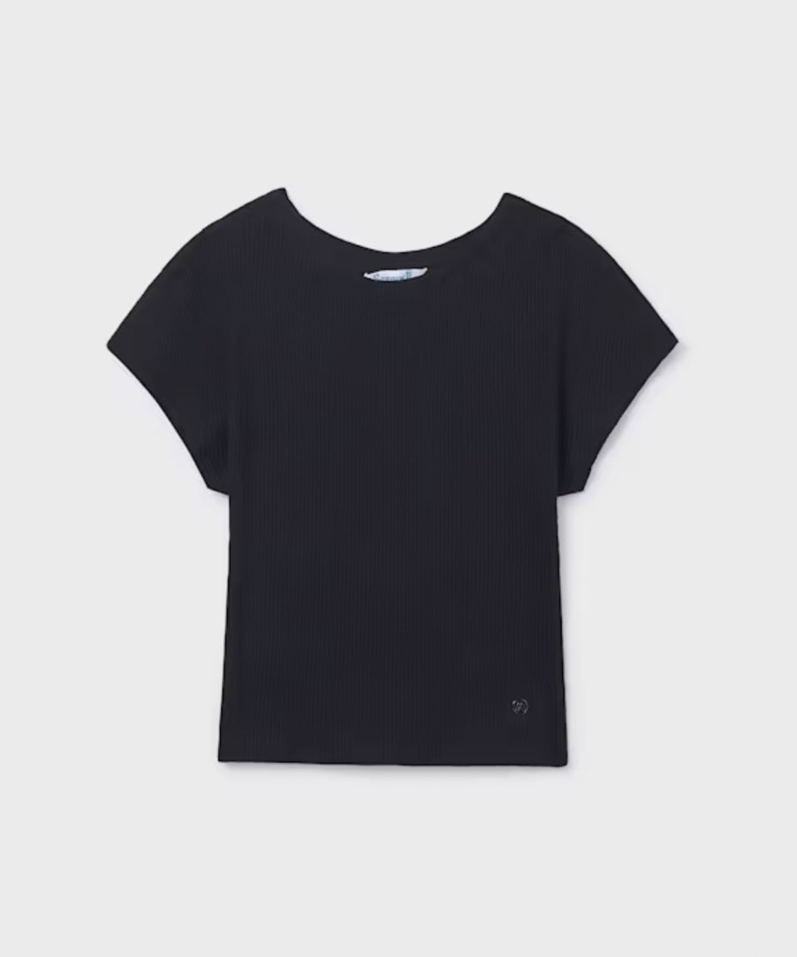 Black Ribbed Shirt