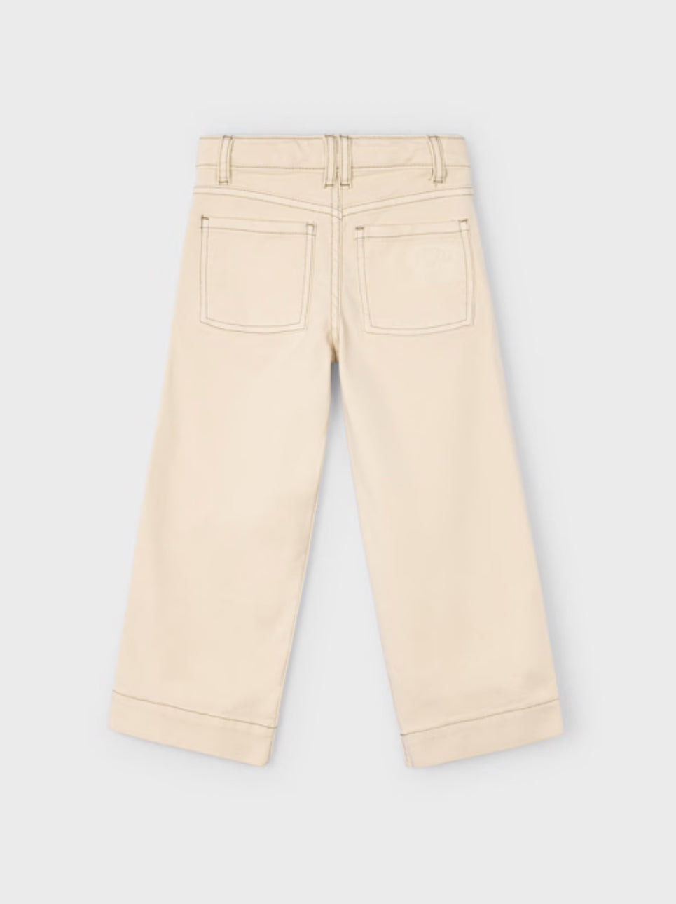Girl Twill Pants-Almond